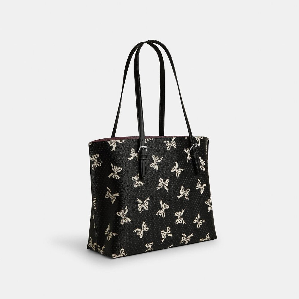 Coach Mollie Tote Bag With Bow Print NWT